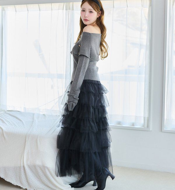  「オフショルラメニット」|ニット・セーター|