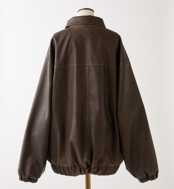  「フェイクレザージャケット」|ダウンベスト・ベスト|