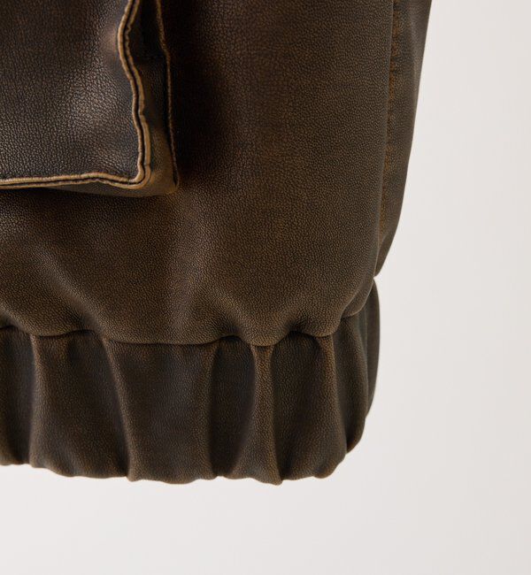  「フェイクレザージャケット」|ダウンベスト・ベスト|