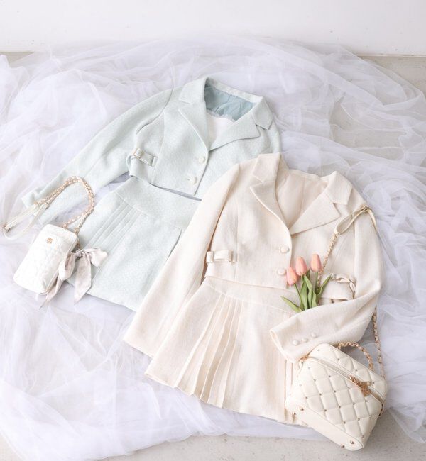  「【SMサイズ展開あり】ツイードプリーツミニスカート」|スカート|