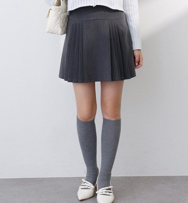  「【SMサイズ展開あり】ツイードプリーツミニスカート」|スカート|