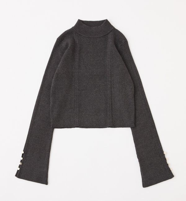  「	アイレットプチハイネックニット」|ニット・セーター|