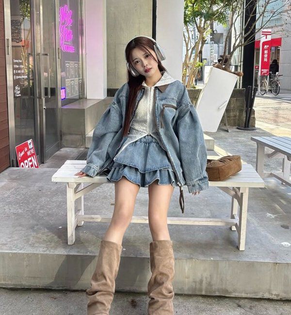  「【REVIVAL】WEB限定/セットアップ対応/ティアードミニスカート」|スカート|