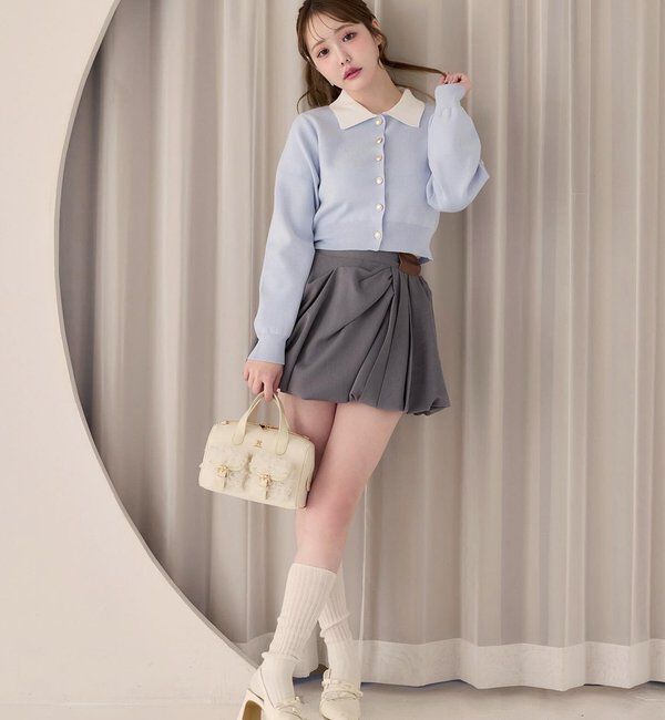  「配色襟付きニット」|ニット・セーター|