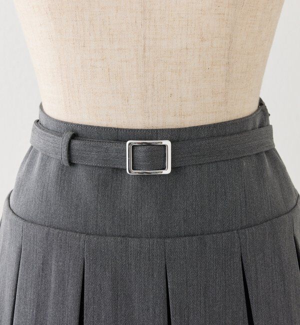  「【SMサイズ展開あり】ベルト付きレイヤードプリーツミニスカート」|その他|