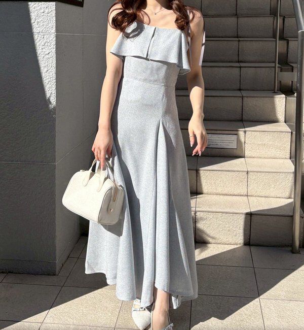  「【miyabi企画】フリルツイードキャミワンピ」|その他|