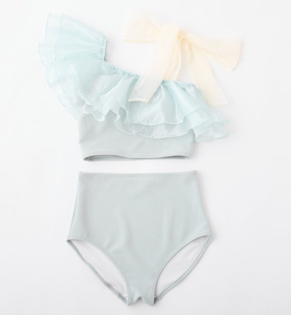  「swimwear/肩リボンワンショル+フレアミニスカート(3点セット)」|その他|