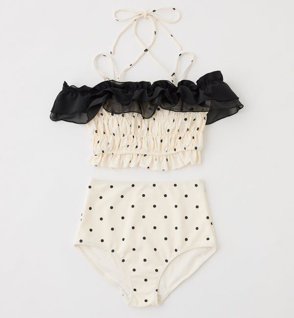  「swimwear/フリルオフショル＋フレアミニスカート(3点セット)」|その他|