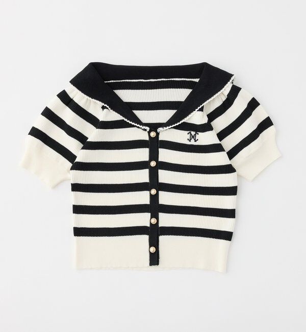  「セーラー半袖ニット」|ニット・セーター|