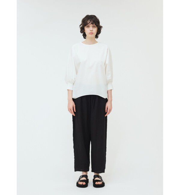 mizuiro ind「mizuiro ind ボートネックコクーンプルオーバー」|Tシャツ・カットソー|