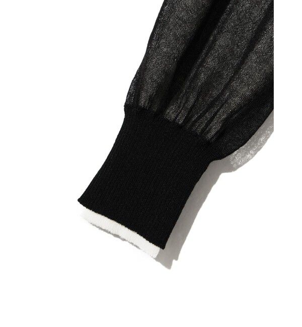 MIDIUMISOLID「MIDIUMISOLID for Ladies シアーレイヤードクルーネックプルオーバー」|Tシャツ・カットソー|