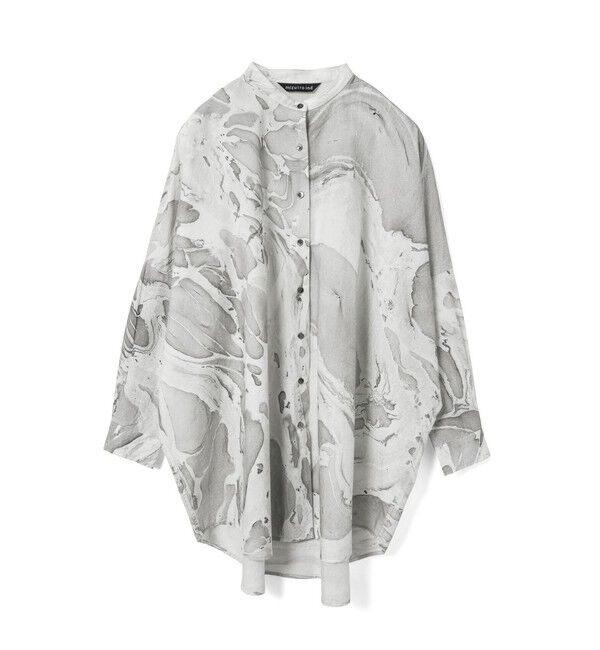 mizuiro ind「mizuiro ind マーブルプリントチュニックワンピース」|ワンピース|