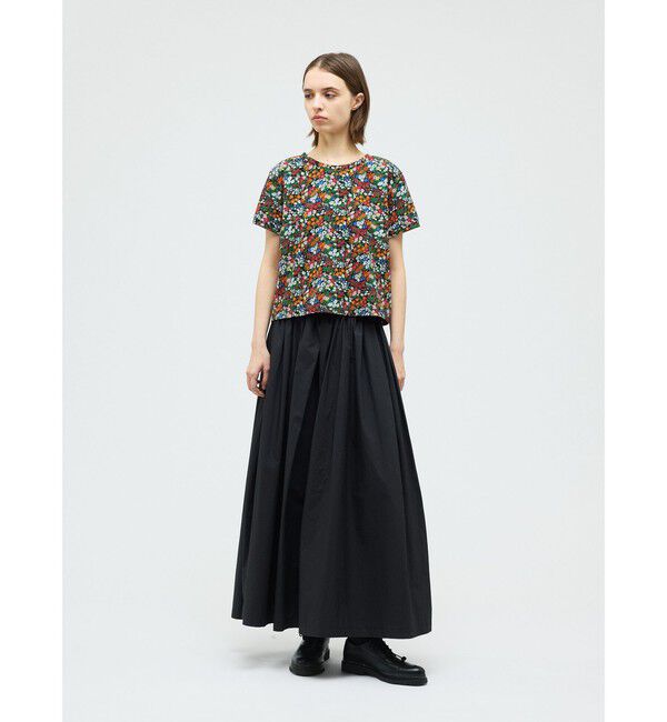 mizuiro ind「mizuiro ind フラワープリントTシャツ」|Tシャツ・カットソー|