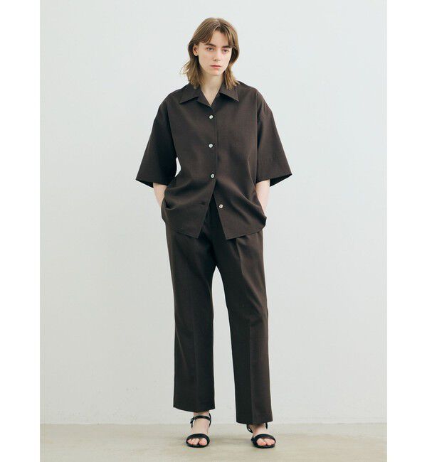 MARMARMAR「MARMARMAR オープンカラーシャツ」|シャツ・ブラウス|ブラック