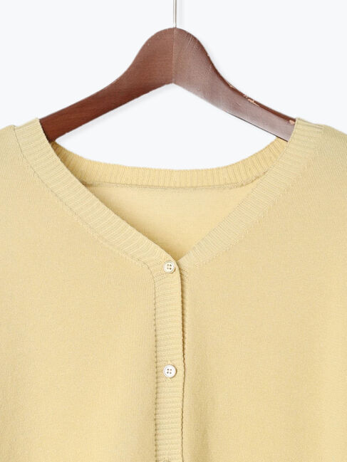 Te chichi TERRASSE「前後2WAY金釦カーディガン」|カーディガン|