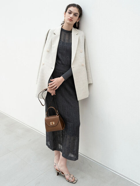 Te chichi「レーシーニットストレートスカート（セットアップ可）《2025spring catalog item》」|スカート|