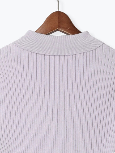 Te chichi「リブポロカラーニットカーディガン《2025spring catalog item》」|カーディガン|