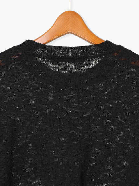 Lugnoncure「フロッキープリントスラブロゴニット」|ニット・セーター|