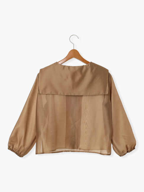 Lugnoncure「セーラーカラーシアーシャツ《2025summer catalog item》」|シャツ・ブラウス|