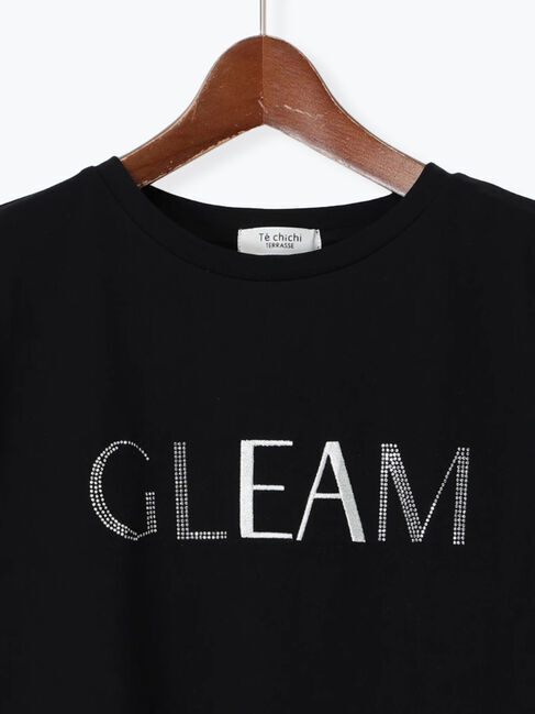 Te chichi TERRASSE「ラインストーン&times;刺繍Tシャツ」|Tシャツ・カットソー|