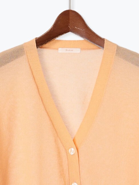 Te chichi「袖ボリュームシアーVネックカーディガン」|カーディガン|