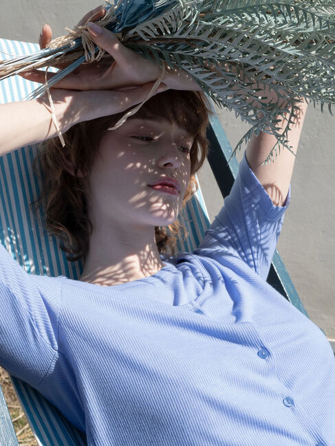 Te chichi TERRASSE「シアーテレコレイヤードアンサンブル《2025summer catalog item》」|その他|ブルー