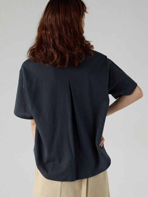 Lugnoncure「プレーティングバックシャンTシャツ」|Tシャツ・カットソー|チャコールグレー