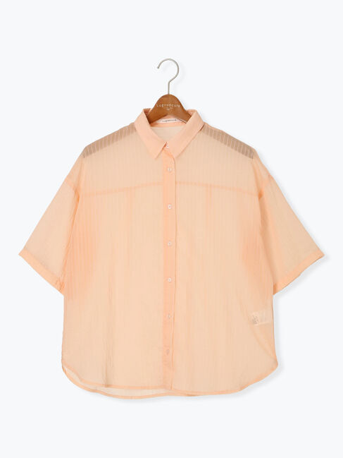 Lugnoncure「袖取り外しシアーシャツ」|シャツ・ブラウス|