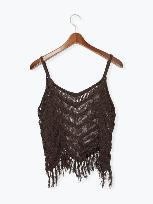 Te chichi「フリンジニットキャミソール」|ニット・セーター|