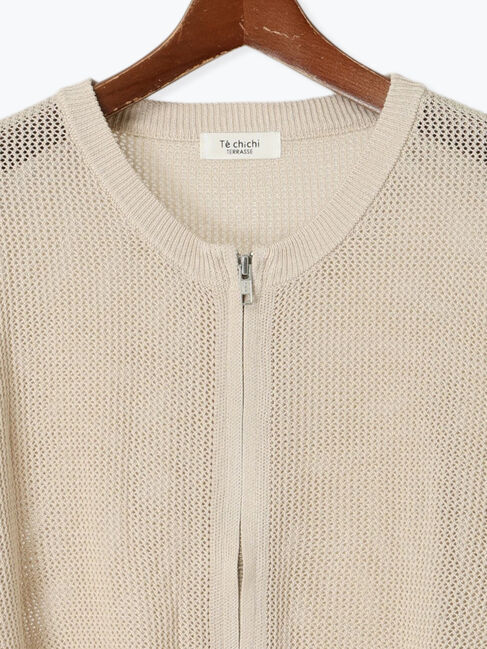 Te chichi TERRASSE「メッシュダブルジップカーディガン」|カーディガン|