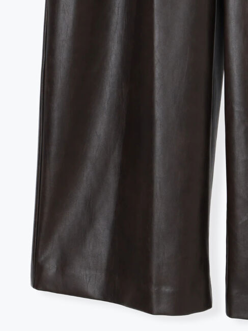 Te chichi「フェイクレザーセミワイドパンツ《2025Autumn catalog item》」|その他|