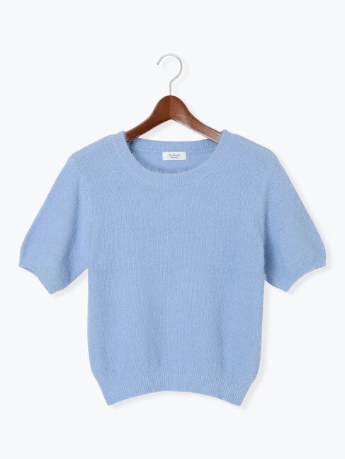 Te chichi TERRASSE「ラメシャギーハーフスリーブニット」|ニット・セーター|