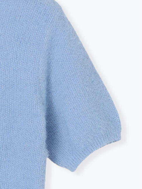 Te chichi TERRASSE「ラメシャギーハーフスリーブニット」|ニット・セーター|