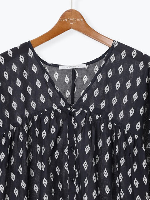 Lugnoncure「【INDIA made】無地/柄アソート前開きワンピース」|ワンピース|