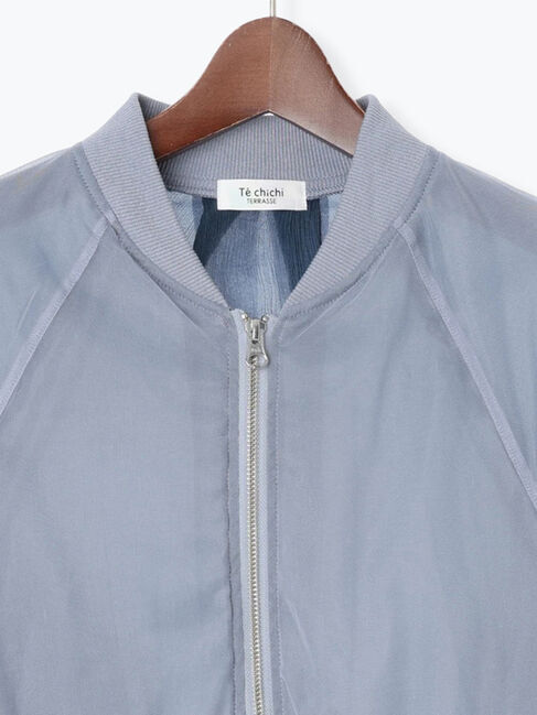 Te chichi TERRASSE「チュールダブルジップブルゾン」|ブルゾン・スタジャン|