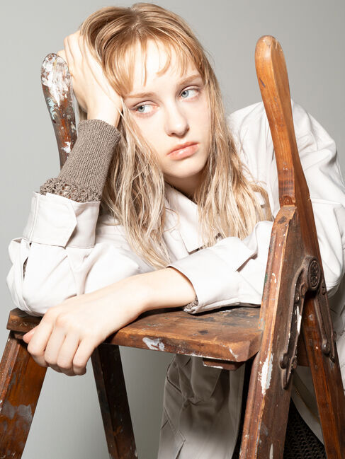 Te chichi「フリンジメッシュニットワンピース《2025Autumn catalog vol.2 item》」|ワンピース|