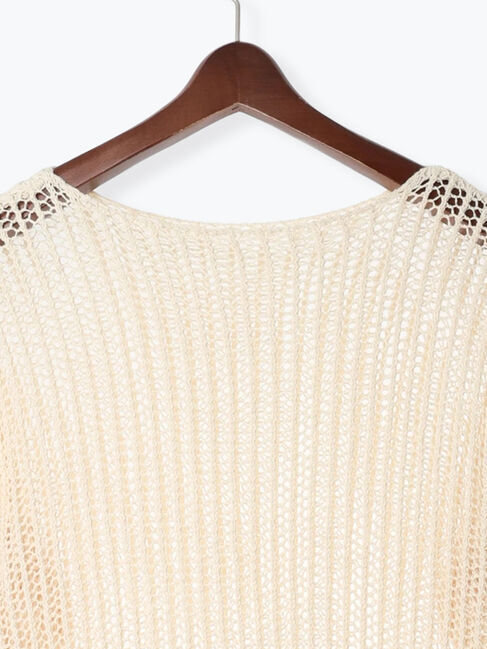 Te chichi「フリンジメッシュニットワンピース《2025Autumn catalog vol.2 item》」|ワンピース|