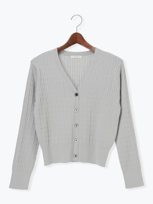Te chichi「ミニケーブル刺繍Vネックカーディガン」|カーディガン|