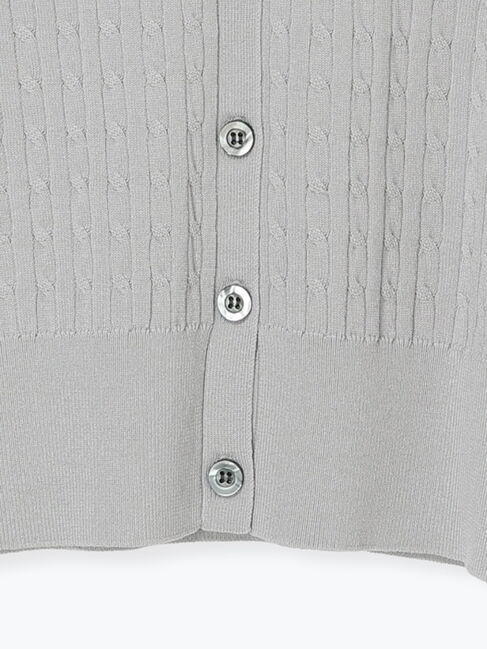 Te chichi「ミニケーブル刺繍Vネックカーディガン」|カーディガン|