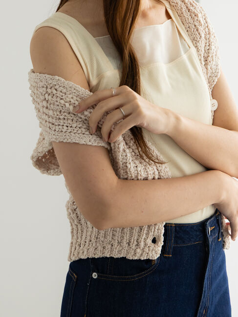 Te chichi「シアー切替タンクトップ」|タンクトップ|クリーム