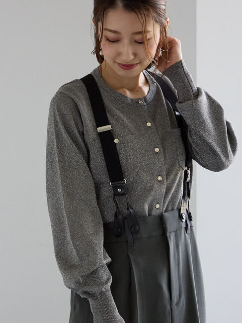 Te chichi「ポケットデザインクルーネックカーディガン」|カーディガン|