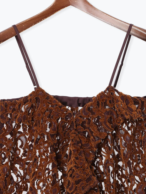 Te chichi「ベロアレースキャミソール」|キャミソール|