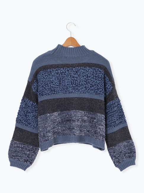 Lugnoncure「マルチデザインボーダーニット」|ニット・セーター|