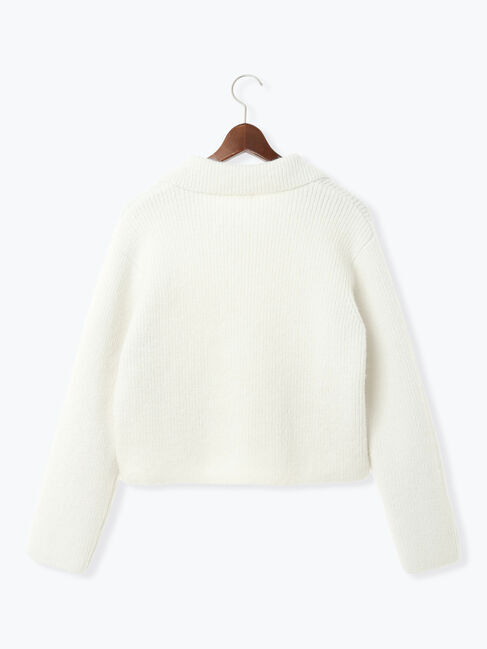 Te chichi「フラットカラーメタル釦ニットジャケット《2025winter catalog item》」|カーディガン|