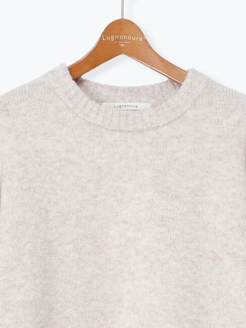 Lugnoncure「ウール混ふわふわクルーネックニット」|ニット・セーター|