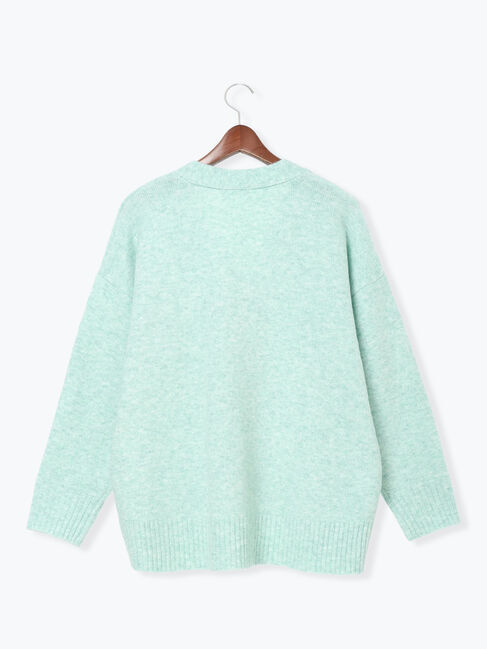 Te chichi TERRASSE「起毛ジャカードVネックニットカーディガン」|カーディガン|