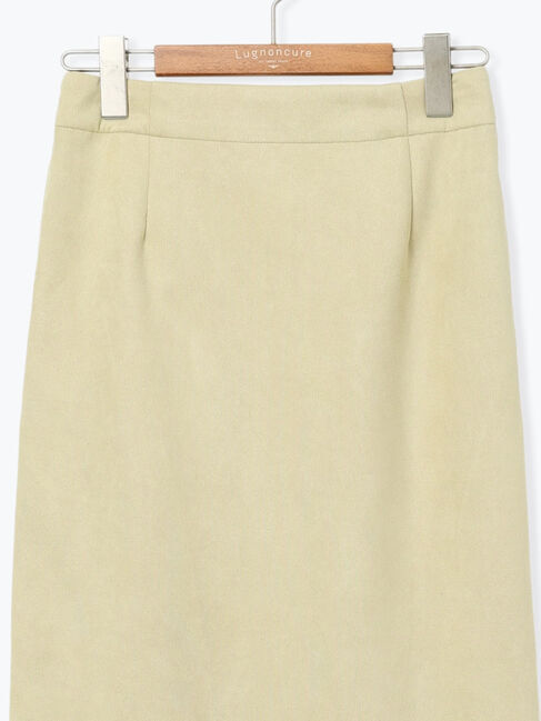 Lugnoncure「【選べる着丈】スウェード調タイトスカート」|スカート|