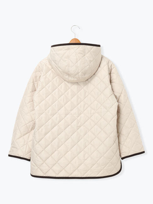 Lugnoncure「撥水フード付きスナップボタンリラックスキルトジャケット」|その他|