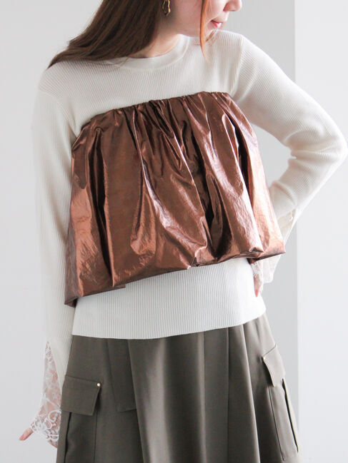 Te chichi「ペプラムレイヤーベルト」|ベルト|ブロンズ