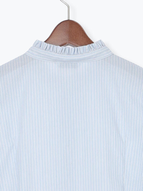 Te chichi「パール釦スタンドフリルペプラムブラウス」|シャツ・ブラウス|